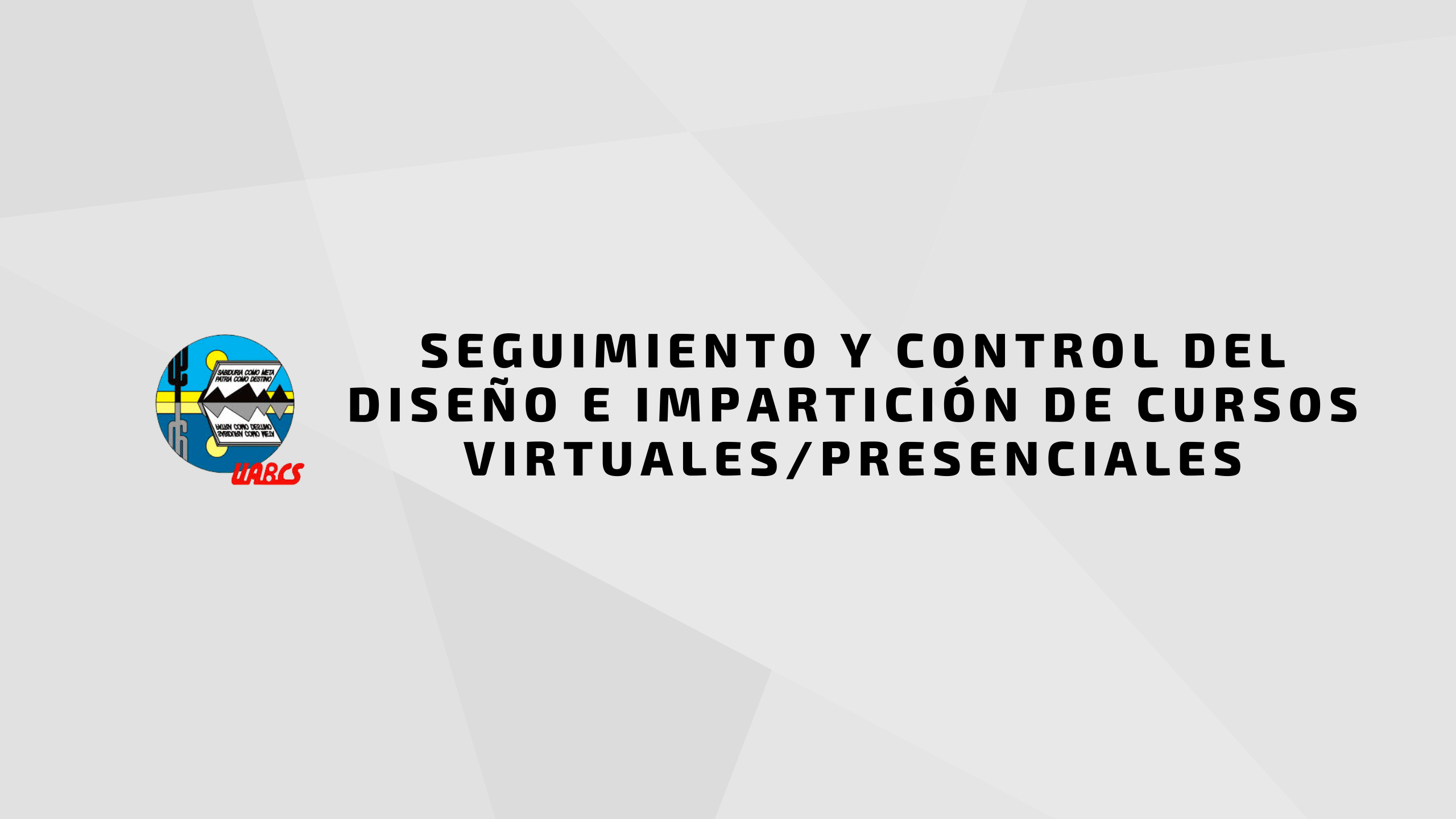 Course Image Seguimiento y control del diseño e impartición de cursos virtuales/presenciales