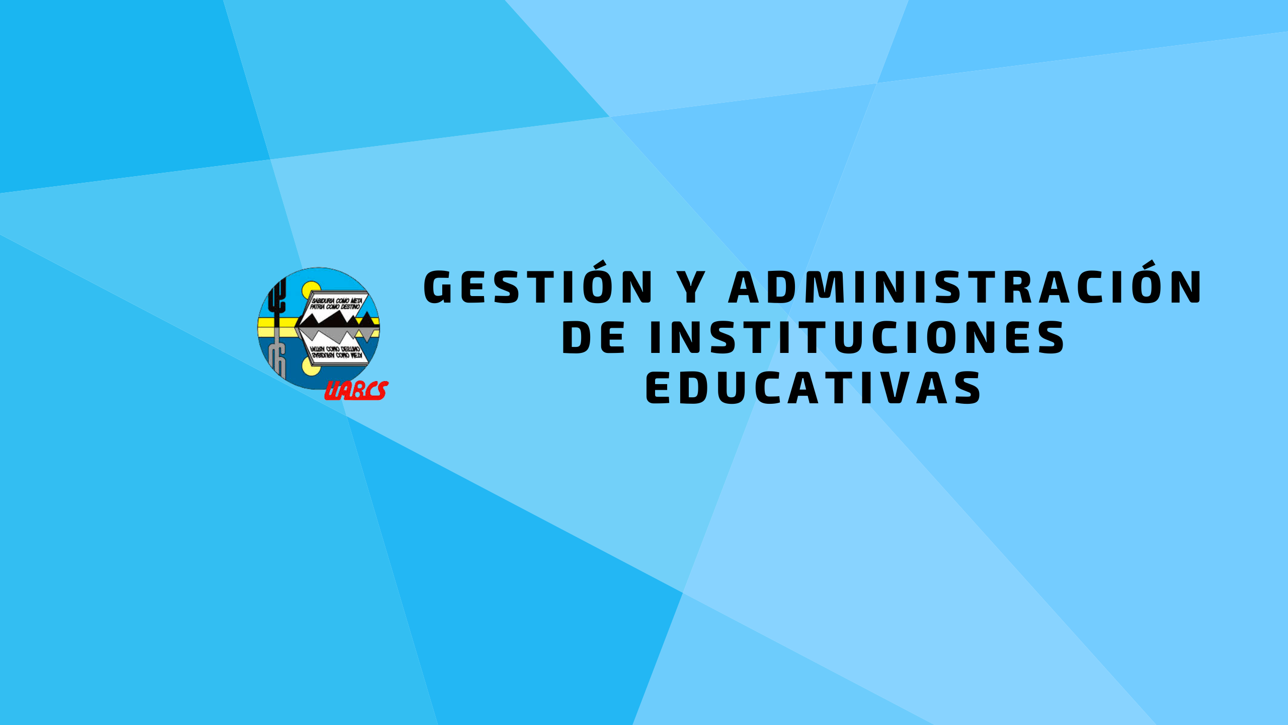 Course Image Gestión y administración de instituciones educativas