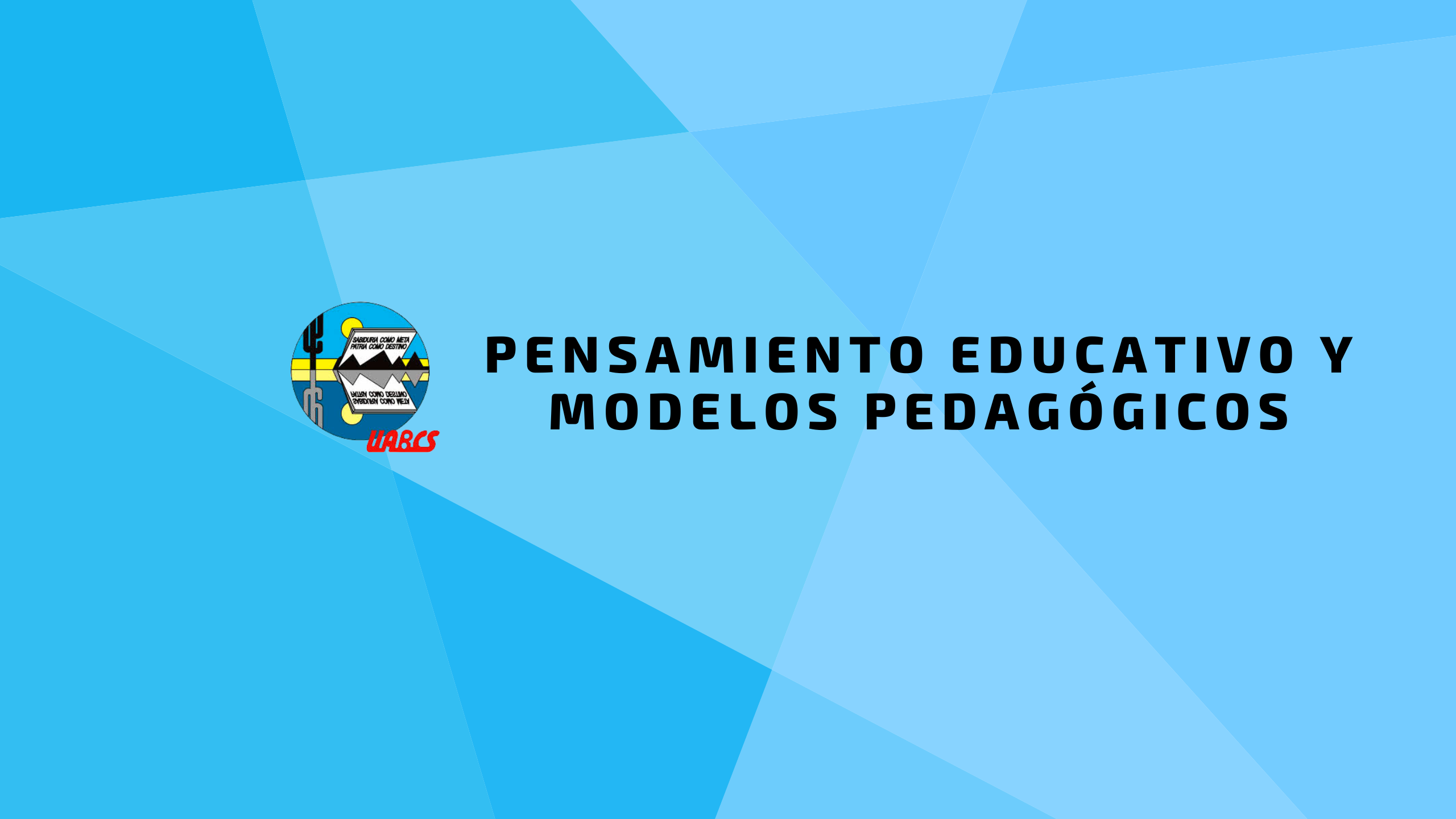 Course Image Pensamiento educativo y modelos pedagógicos