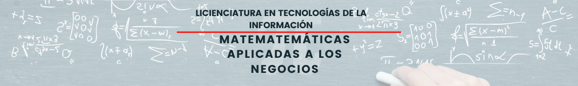 Course Image Matemáticas aplicadas a negocios