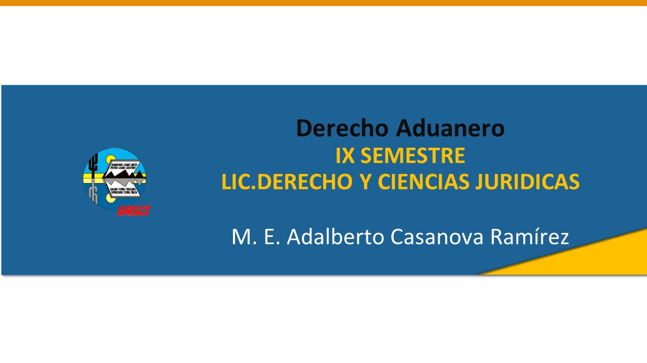 Course Image DERECHO ADUANERO