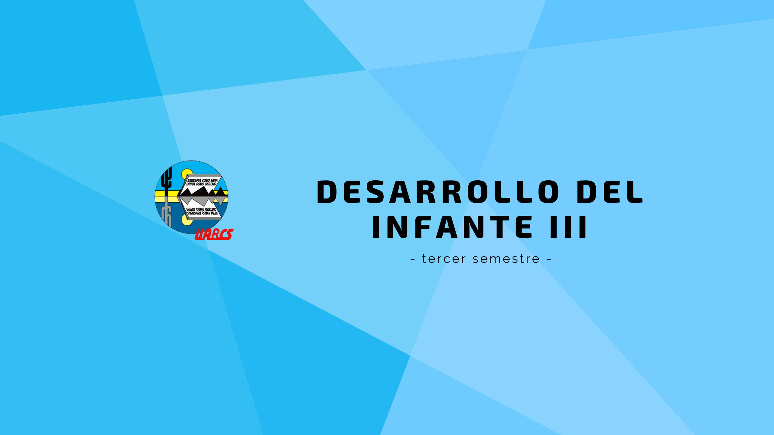 Course Image Desarrollo del Infante III 